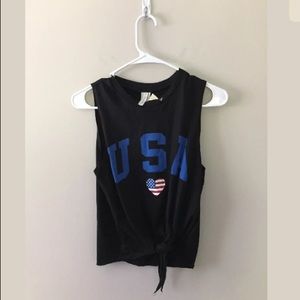 NWT Atticute USA America Tied Tank Top XS 🇺🇸